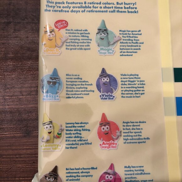 Crayola Limited Edition Collection 2025 Character Crayons Retired Colors RARE - Picture 3 of 4